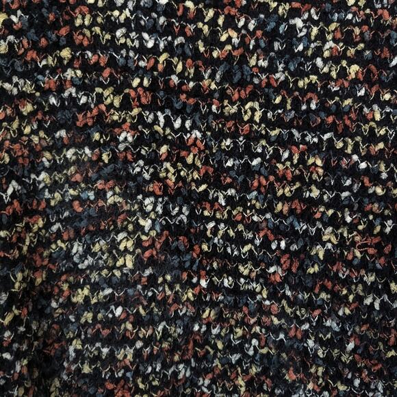 Muche et Muchette Black & White Multicolor Fuzzy Knit Cardigan Size OS - Picture 5 of 8